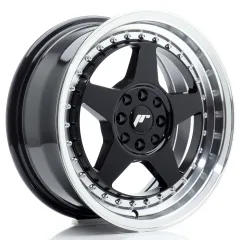 Felga JR Wheels JR6 16x7 4x100/4x108 ET25 Gloss Black w/ Machined Lip największy sklep tuningowy w Polsce!