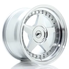Felga JR Wheels JR6 17x10 (3/4/5 śrub) ET0-20 Silver Machined Face Blank największy sklep tuningowy w Polsce!