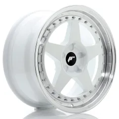 Felga JR Wheels JR6 17x8 (5 śrub) ET20-35 White w/ Machined Lip Blank największy sklep tuningowy w Polsce!
