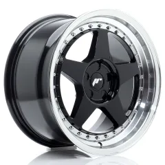 Felga JR Wheels JR6 17x9 (5 śrub) ET20-35 Gloss Black w/ Machined Lip Blank największy sklep tuningowy w Polsce!