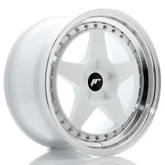 Felga JR Wheels JR6 17x9 (5 śrub) ET20-35 White w/ Machined Lip Blank największy sklep tuningowy w Polsce!