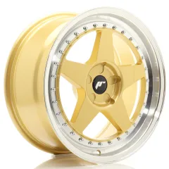 Felga JR Wheels JR6 18x8 (5 śrub) ET20-35 Gold w/ Machined Lip Blank największy sklep tuningowy w Polsce!