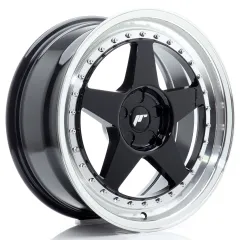 Felga JR Wheels JR6 18x8,5 (5 śrub) ET20-40 Gloss Black w/ Machined Lip Blank największy sklep tuningowy w Polsce!