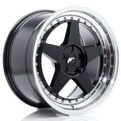 Felga JR Wheels JR6 18x9,5 (5 śrub) ET20-40 Gloss Black w/ Machined Lip Blank największy sklep tuningowy w Polsce!