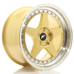 Felga JR Wheels JR6 18x9,5 (5 śrub) ET20-40 Gold w/ Machined Lip Blank największy sklep tuningowy w Polsce!