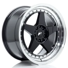 Felga JR Wheels JR6 18x9,5 5x114,3/5x120 ET22 Gloss Black w/ Machined Lip największy sklep tuningowy w Polsce!