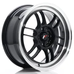 Felga JR Wheels JR7 16x7 4x100/4x114,3 ET38 Gloss Black w/ Machined Lip największy sklep tuningowy w Polsce!