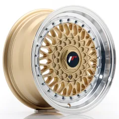 Felga JR Wheels JR9 15x7 (3/4/5 śrub) ET20 Gold w/ Machined Lip Blank największy sklep tuningowy w Polsce!