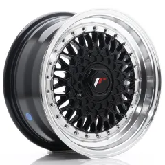 Felga JR Wheels JR9 15x7 4x100/4x108 ET20 Gloss Black w/ Machined Lip największy sklep tuningowy w Polsce!