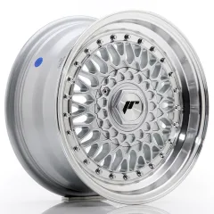 Felga JR Wheels JR9 15x7 4x100/4x108 ET20 Silver w/ Machined Lip+Silver Rivets największy sklep tuningowy w Polsce!