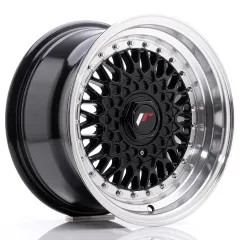Felga JR Wheels JR9 15x8 4x100/4x108 ET20 Gloss Black w/ Machined Lip największy sklep tuningowy w Polsce!