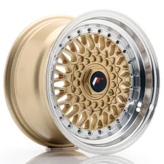 Felga JR Wheels JR9 15x8 4x100/4x108 ET20 Gold w/ Machined Lip największy sklep tuningowy w Polsce!