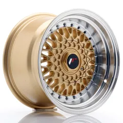 Felga JR Wheels JR9 15x9 4x100/4x108 ET10 Gold w/ Machined Lip największy sklep tuningowy w Polsce!