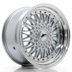 Felga JR Wheels JR9 17x8,5 (3/4/5 śrub) ET20-35 Silver w/ Machined Lip+Silver Rivets Blank największy sklep tuningowy w Polsce!