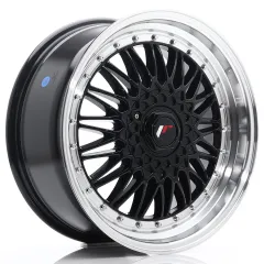 Felga JR Wheels JR9 18x8 (3/4/5 śrub) ET35-40 Gloss Black w/ Machined Lip Blank największy sklep tuningowy w Polsce!