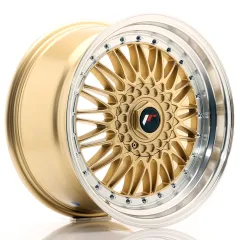 Felga JR Wheels JR9 18x9 (3/4/5 śrub) ET20-40 Gold w/ Machined Lip Blank największy sklep tuningowy w Polsce!
