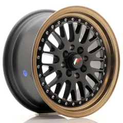 Felga JR Wheels JR10 15x7 4x100/4x108 ET30 Matt Black w/ Bronze Lip największy sklep tuningowy w Polsce!