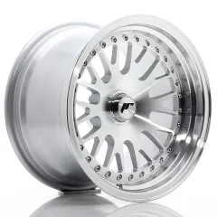 Felga JR Wheels JR10 15x9 (3/4/5 śrub) ET0-20 Silver Machined Face Blank największy sklep tuningowy w Polsce!
