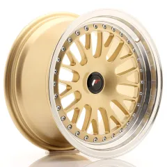Felga JR Wheels JR10 16x8 (3/4/5 śrub) ET20 Gold w/ Machined Lip Blank największy sklep tuningowy w Polsce!