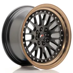 Felga JR Wheels JR10 16x8 4x100/4x108 ET20 Matt Black w/ Bronze Lip największy sklep tuningowy w Polsce!