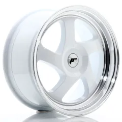 Felga JR Wheels JR15 17x8 (3/4/5 śrub) ET35 White w/ Machined Lip Blank największy sklep tuningowy w Polsce!