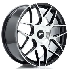 Felga JR Wheels JR18 18x7,5 (3/4/5 śrub) ET20-40 Black Machined Face Blank największy sklep tuningowy w Polsce!