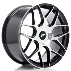 Felga JR Wheels JR18 18x8,5 (3/4/5 śrub) ET20-45 Black Machined Face Blank największy sklep tuningowy w Polsce!