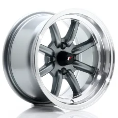 Felga JR Wheels JR19 14x8 4x100 ET-13 Gun Metal w/ Machined Lip największy sklep tuningowy w Polsce!