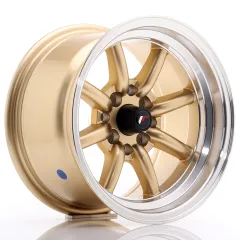 Felga JR Wheels JR19 14x8 4x100/4x114,3 ET-13 Gold w/ Machined Lip największy sklep tuningowy w Polsce!