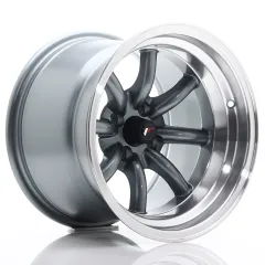 Felga JR Wheels JR19 15x10,5 4x100 ET-32 Gun Metal w/ Machined Lip największy sklep tuningowy w Polsce!