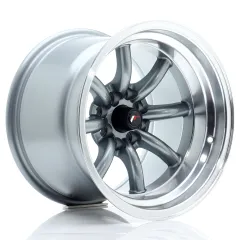 Felga JR Wheels JR19 15x10,5 4x100/4x114,3 ET-32 Gun Metal w/ Machined Lip największy sklep tuningowy w Polsce!