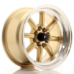 Felga JR Wheels JR19 15x8 4x100/4x114,3 ET0 Gold w/ Machined Lip największy sklep tuningowy w Polsce!
