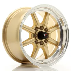 Felga JR Wheels JR19 15x8 4x100/4x114,3 ET20 Gold w/ Machined Lip największy sklep tuningowy w Polsce!