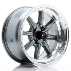 Felga JR Wheels JR19 15x8 4x100 ET0 Gun Metal w/ Machined Lip największy sklep tuningowy w Polsce!