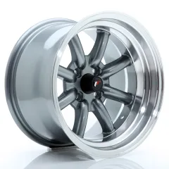 Felga JR Wheels JR19 15x9 4x100 ET-13 Gun Metal w/ Machined Lip największy sklep tuningowy w Polsce!