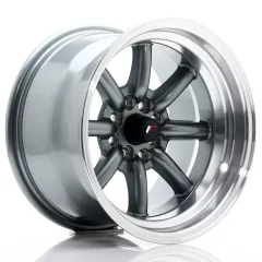 Felga JR Wheels JR19 15x9 4x100/4x114,3 ET-13 Gun Metal w/ Machined Lip największy sklep tuningowy w Polsce!