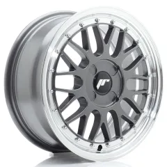 Felga JR Wheels JR23 16x7 (4 śrub) ET20-45 Hyper Gray w/ Machined Lip Blank największy sklep tuningowy w Polsce!