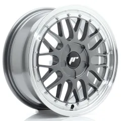 Felga JR Wheels JR23 16x7 (5 śrub) ET20-45 Hyper Gray w/ Machined Lip Blank największy sklep tuningowy w Polsce!