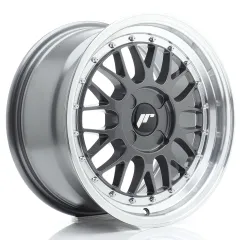 Felga JR Wheels JR23 16x8 (4 śrub) ET20-45 Hyper Gray w/ Machined Lip Blank największy sklep tuningowy w Polsce!