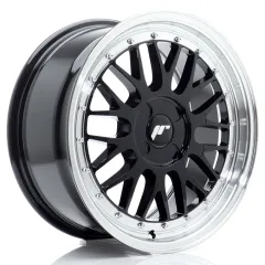 Felga JR Wheels JR23 17x7,5 (4 śrub) ET20-40 Gloss Black w/ Machined Lip Blank największy sklep tuningowy w Polsce!