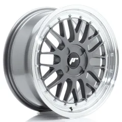 Felga JR Wheels JR23 17x7,5 (4 śrub) ET20-40 Hyper Gray w/ Machined Lip Blank największy sklep tuningowy w Polsce!