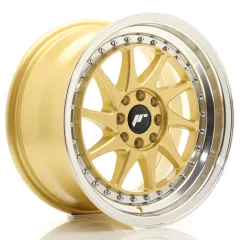 Felga JR Wheels JR26 16x8 4x100/4x108 ET25 Gold w/ Machined Lip największy sklep tuningowy w Polsce!