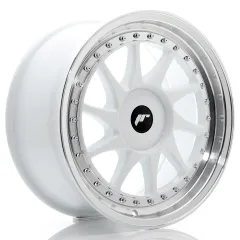 Felga JR Wheels JR26 17x8 (3/4/5 śrub) ET20-35 White w/ Machined Lip Blank największy sklep tuningowy w Polsce!