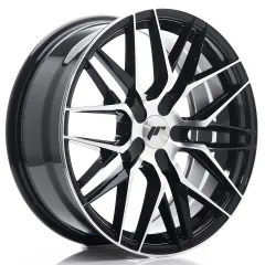 Felga JR Wheels JR28 18x7,5 (4/5 śrub) ET20-40 Gloss Black Machined Face Blank największy sklep tuningowy w Polsce!