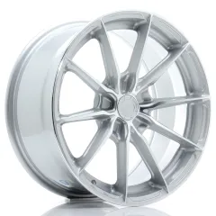 Felga JR Wheels JR37 17x8 (5 śrub) ET20-40 Silver Machined Face Blank największy sklep tuningowy w Polsce!