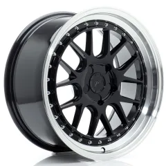 Felga JR Wheels JR40 18x8,5 (5 śrub) ET15-35 Gloss Black w/ Machined Lip Blank największy sklep tuningowy w Polsce!