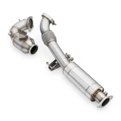Downpipe Hyundai Veloster N / Kona N 2.0 T-GDi z tłumikiem + katalizator MS HJS 100 cpsi, 76 mm największy sklep tuningowy w Polsce!