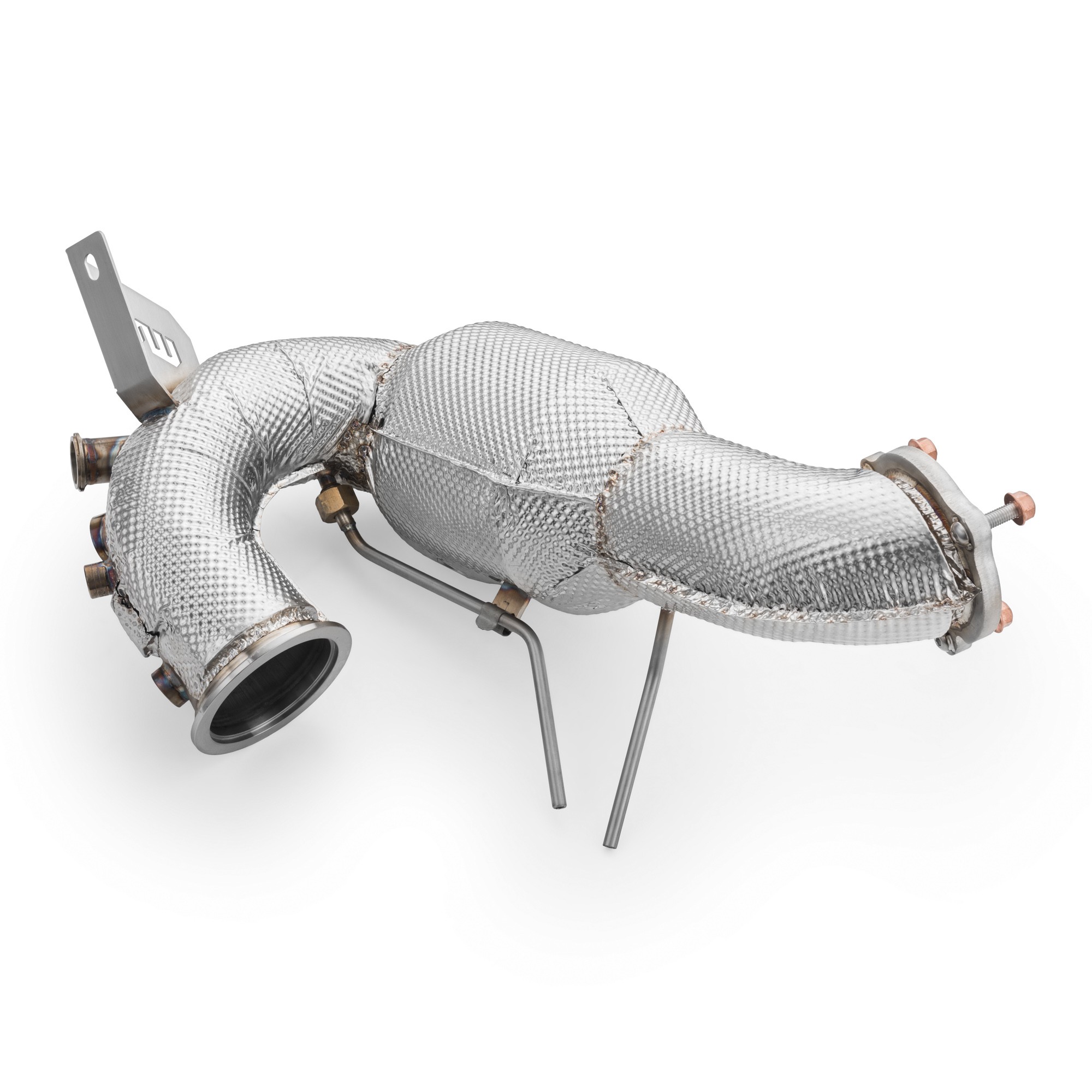Downpipe Audi A6 3.0 TDI Quattro 2019-2021 z tłumikiem w osłonie termicznej 76 mm największy sklep tuningowy w Polsce!