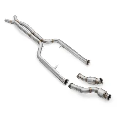 Downpipe + midpipe bez tłumika BMW M3/M4 G80 G82 3.0 S58 + katalizator MS HJS największy sklep tuningowy w Polsce!