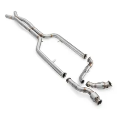 Downpipe + midpipe BMW M3/M4 G80/G81/G82/G83 S58 + katalizator HJS MS 100 CPSI największy sklep tuningowy w Polsce!